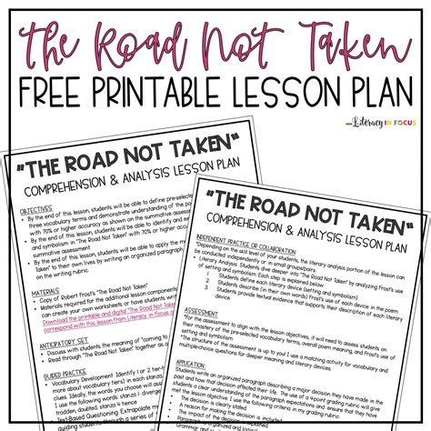 The Road Not Taken Figurative Language Activity Twinkl Usa