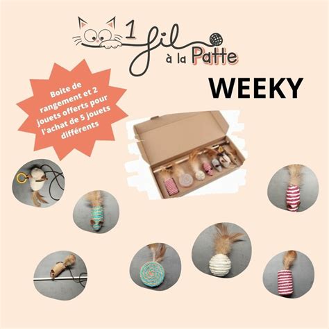 WEEKY Jouets En Sisal Et Plumes 1filalapatte