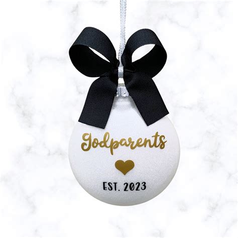 Home Living Home Decor Ornaments Godparents Ornament Will