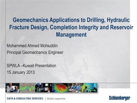 (PDF) Geomechanics Applications to Drilling, Hydraulic … for drlg-HF... · Geomechanics ...