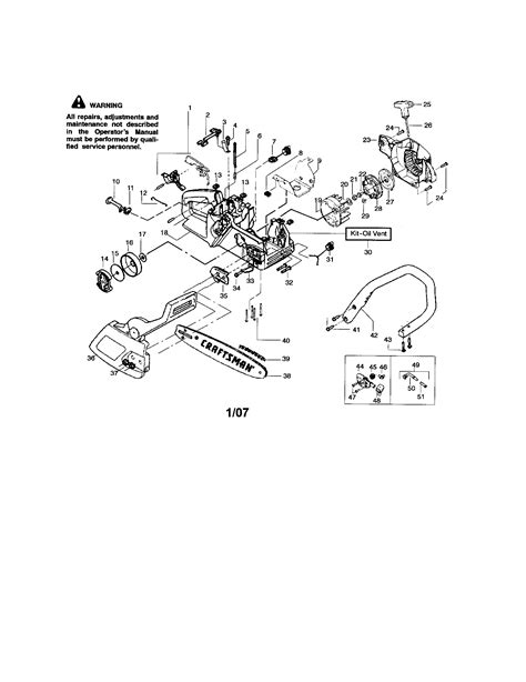 Craftsman 16 Chainsaw Parts List | Printable Templates Free