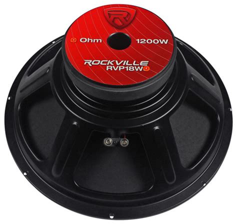 Rockville Rvp18w4 1200 Watt 18 Mid Bass Driver Car Audio Speaker Mid Range 8995