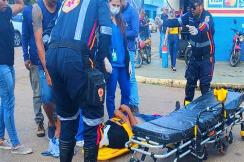 Motociclista Tem Fratura Na Perna Ap S Ser Arrastado Por Carro Em Porto