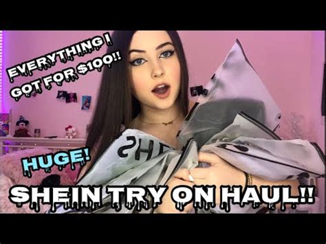 Huge Shein Try On Clothing Haul Youtube