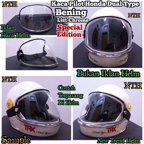 Jual Kaca Helm Honda Trx Dual Type Kaca Helm Honda Full Face Jadul