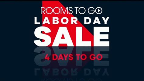 Rooms To Go Labor Day Sale TV Spot Four Days Living Room Bedrooom