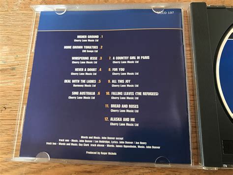 John Denver Higher Ground 12 Tracks Cd Album Music Club Records 1990