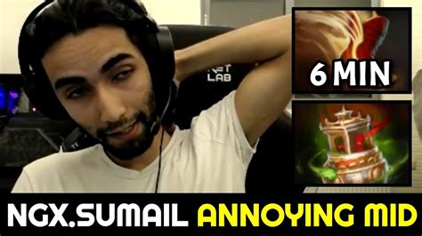 NIGMA SUMAIL Super Annoying Mid With 6min Boots Of Travel Dota 2 YouTube