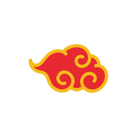 Chinese Red Cloud Element For Decorating The Chinese New Year 14570085 PNG