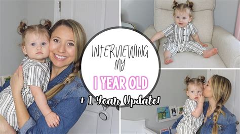 INTERVIEWING MY 1 YEAR OLD 1 YEAR UPDATE The Cutest Video Ever