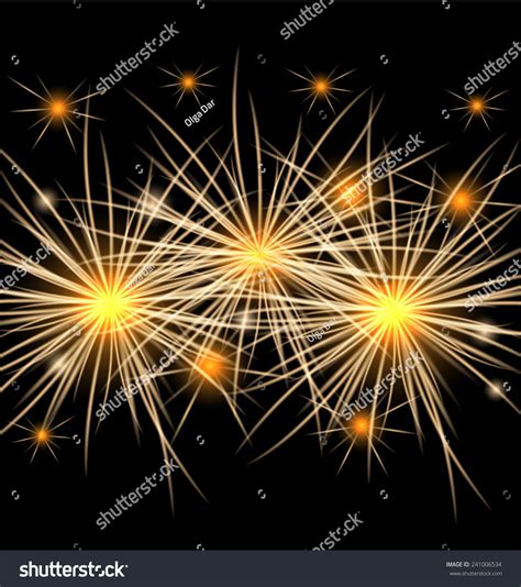 Vector Fireworks Background Stock Vector (Royalty Free) 241006534 ...