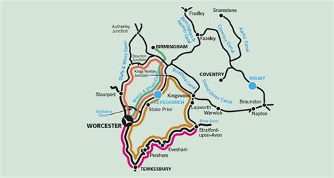 Routes from Worcester | Canaltime