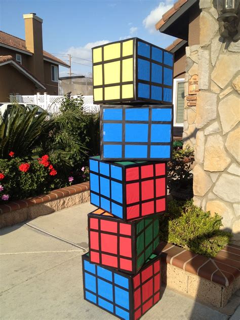 Three Crafty Cousins Diy Rubix Cubes 80s Theme