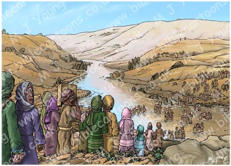 Bible Cartoons Acts 02 Pentecost Scene 10 3000 Baptised