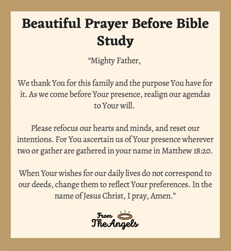 Beautiful Opening Prayers For Bible Study Group With Images