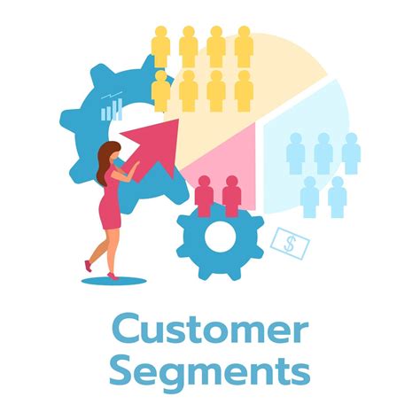 Customer segment flat vector illustration. Business model. Marketing