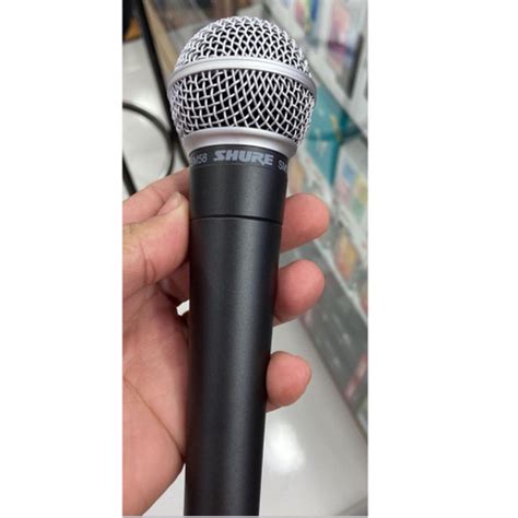 Microfone Shure Sm Sm58 Lc Dinâmico Cardióide Cinza Escuro no Shoptime