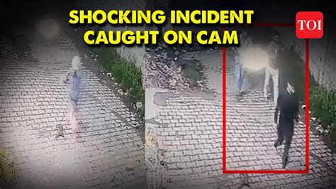 Up Shocker Caught On Cam Assailants Chase Minor Girl In UP S Meerut