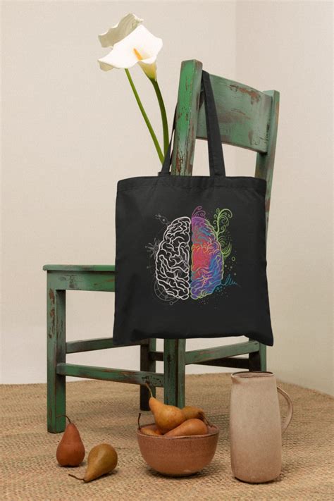 Bolsa Tote Bag Personalizada Cerebro Izquierda Derecha Nozzomi