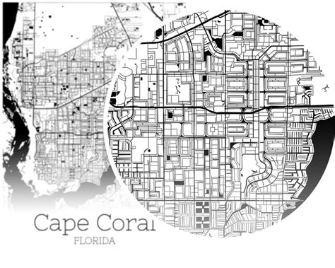 Cape Coral Neighborhoods Map