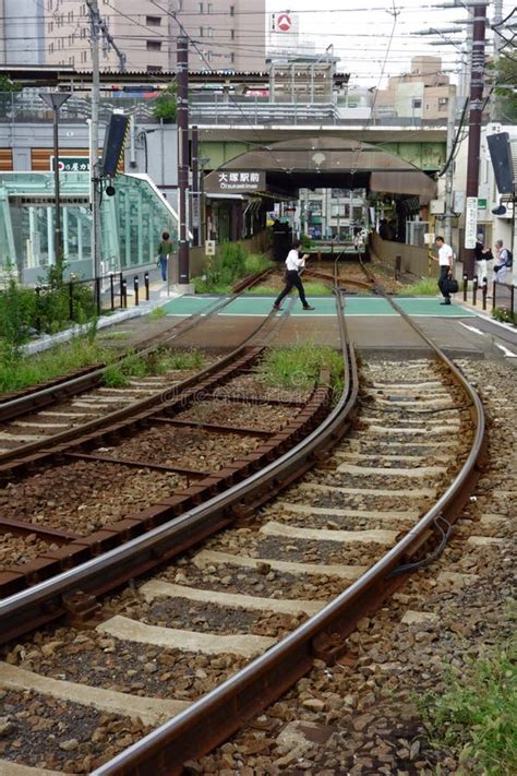 Ferrovie Che Corrono Su Binari E Binari Ferroviari Fotografia Stock