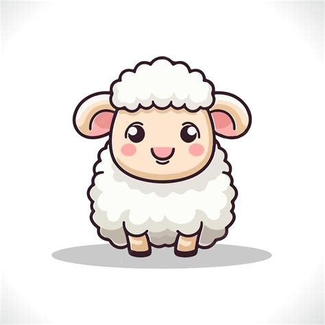 Premium Vector Cute Sheep Cartoon Vector Illustration