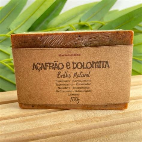 Sabonete Esfoliante De Açafrão e Dolomita clareador depilação Shopee