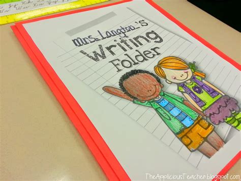 Writing Folder Freebie The Applicious Teacher