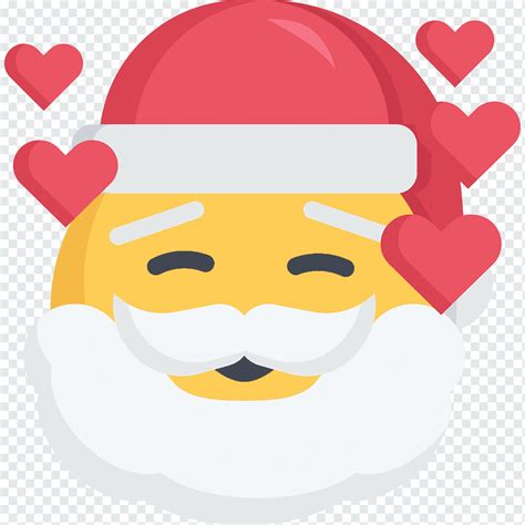 Emoji De Natal Gratis - Natal, emoji, inlove, amor, papai noel, ícone de Santa Emojis, png ...