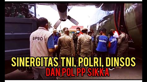 Sinergitas Tni Polri Dinsos Dan Pol Pp Sikka Penurunan Sembako Korban