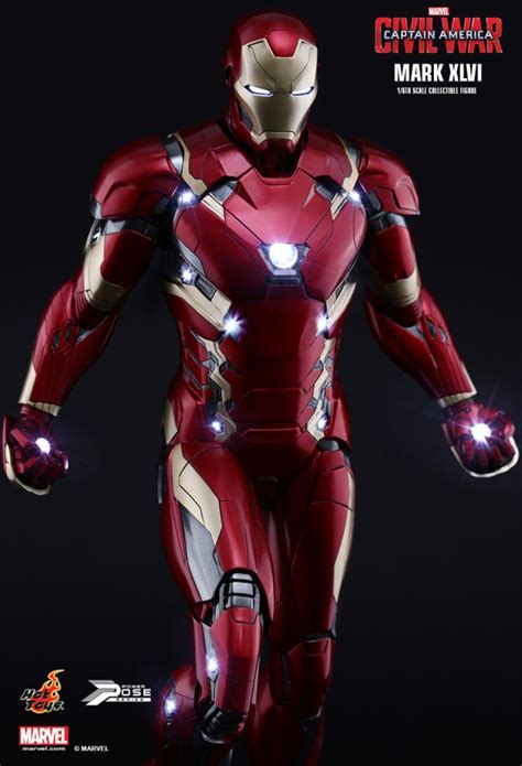 First Detailed Look at the New Iron Man Mark XLVI [46] Suit in CAPTAIN ...
