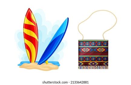 Different Ecuador Objects National Symbols Vector Stock Vector (Royalty ...