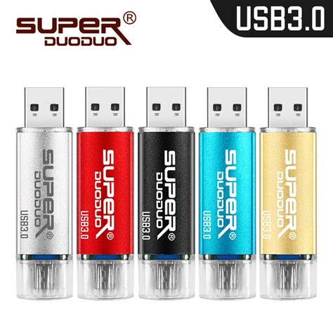 Смартфон, USB флеш-накопитель, металлический флеш-накопитель, 64 ГБ ...