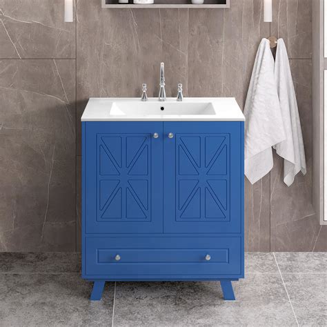 Breakwater Bay Tehani 30 Single Bathroom Vanity With Ceramic Top