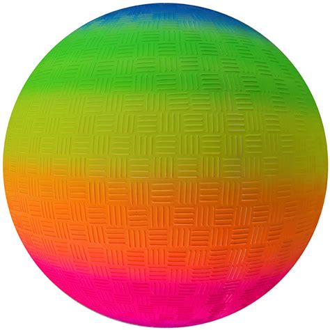 Nontoxic Antiburst Rainbow Playground Ball Multifunctional Rubber