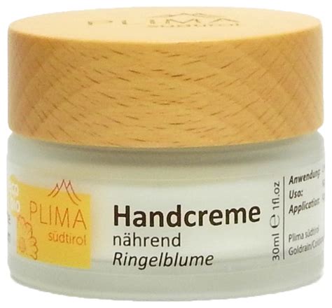 Handcreme Ringelblume N Hrend Bio Plima S Dtirol Ml Von Plima