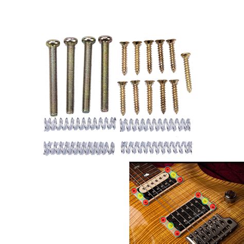 Bashijian Humbucker Pickup Screws Set Height Screw W Spring Gold Easy