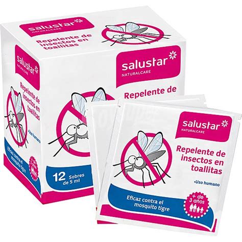 Salustar Naturalcare Repelente De Insectos En Toallitas Eficaz Contra