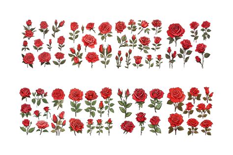 Premium Vector Hand Drawn Red Rose Flower Arrangement Clipart