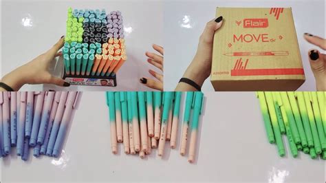 Flair Move Gel Pen I Colorful And Smooth Pens I Stationary Videos