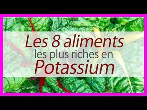 Le potassium abaisse la pression artérielle Voici les 8 aliments les