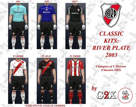 Pes Modif Pes River Plate Classic Kits By G X