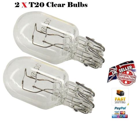 2 X T20 7443 580 12v 215w Large Capless Wedge 380w Tail Brake Light