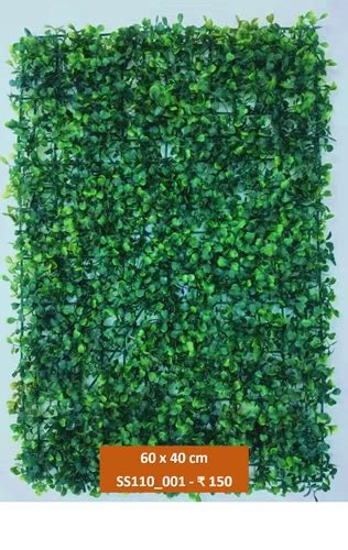 Plastic Artificial Green Wall Hangings At Rs Sq Ft In New Delhi