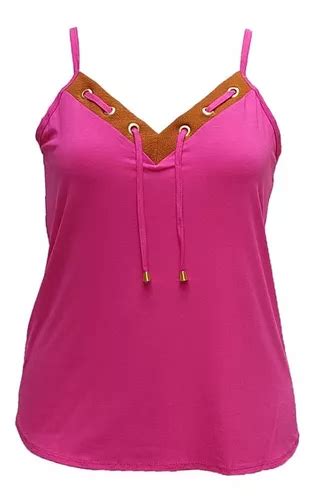 Blusinha De Alcinha Plus Size Feminina Cord O No Decote