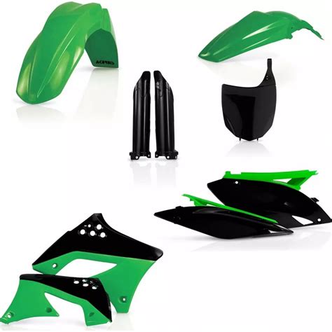 Kit Plastiques Complet Acerbis Kxf Origine Vert Noir Kit