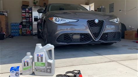 Alfa Romeo Giulia Oil Change Done Youtube