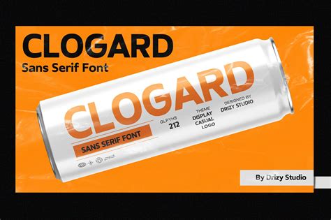 Clogard Sans Serif Bold Display Font Drizy Studio