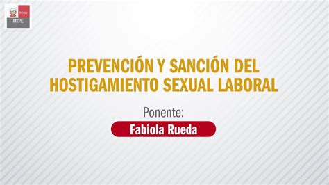 Prevención Y Sanción Del Hostigamiento Sexual Laboral Youtube