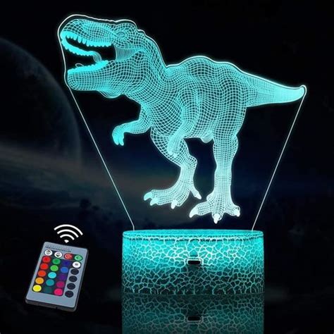 Veilleuse Dinosaure D Pour Enfants Lampe Led Illusion Avec